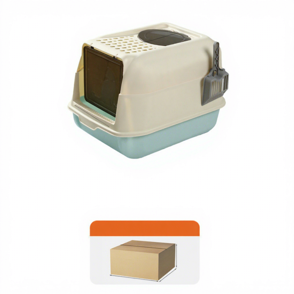 Caja de arena para gatos - Azul