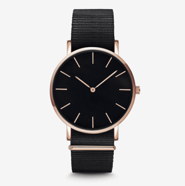 Cassa oro rosa + quadrante nero/17
