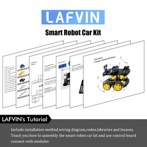Kit multifunzione per auto Robot 4WD modulo ad ultrasuoni Kit di montaggio per auto Robot per Arduino