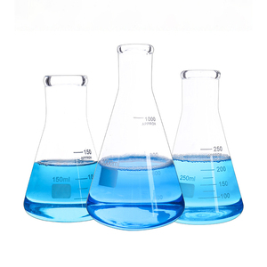 Laboratuvar kullanımı borosilikat cam 3.3 dar boyun erlen erlenmeyer şişesi - Product Image 3