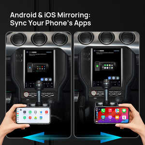 9.7 מסך בסגנון tesla עבור פורד מוסטנג 2015-2021 אנדרואיד 14 מסך מגע נגן מולטימדיה מסך ניווט gps bt wifi - Product Image 3