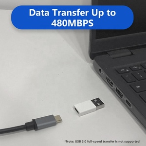 USB C型快速2.0充电器适配器连接器USB到USB-C适配器 - Product Image 5
