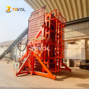 China 20Ft 40Ft Container-Kipp system 90 '/ 180 'Container Turner Machine Container Tilter/Kipper zum schnellen Entladen