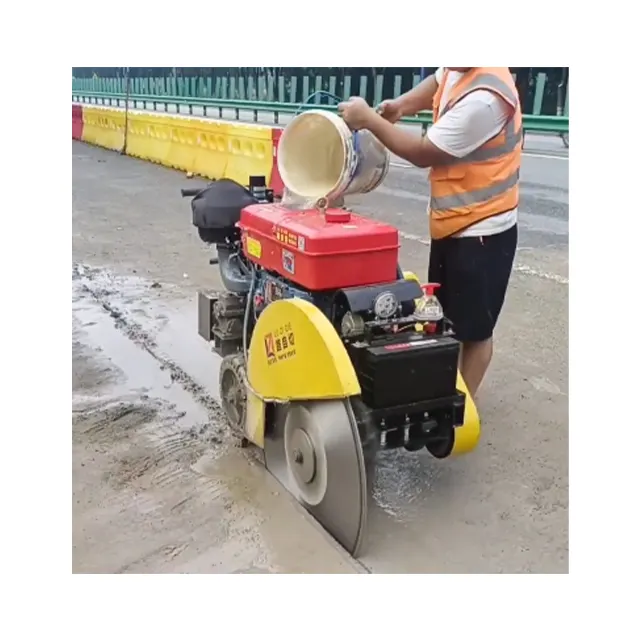 Máquina de corte de concreto para piso de estrada a gasolina de 12 polegadas preço