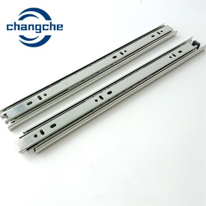 Telescopic <strong>Drawer</strong> <strong>Guide</strong> Channel <strong>Drawer</strong> Runner Triple Extension Soft Close <strong>Drawer</strong> <strong>Slide</strong> <strong>Rail</strong> for Kitchen Cabinet - Product Image 1