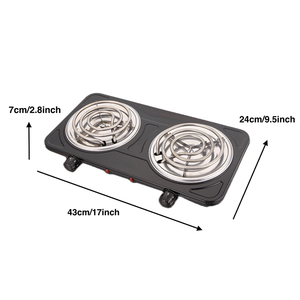 电动双燃烧器炉灶烹饪加热器电太阳灶110v 220v两热板炉灶