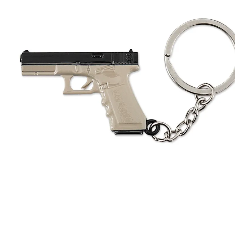 Juguete de Metal Glock pistola de juguete G17 5CM, llavero modelo de arma, regalos de navidad personalizados