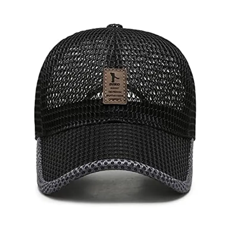 Quick-Drying Mesh Sports Hat Breathable Baseball Caps Duck Tongue Hat Autumn Distressed Hats Outdoor Sun Visor Caps for Men