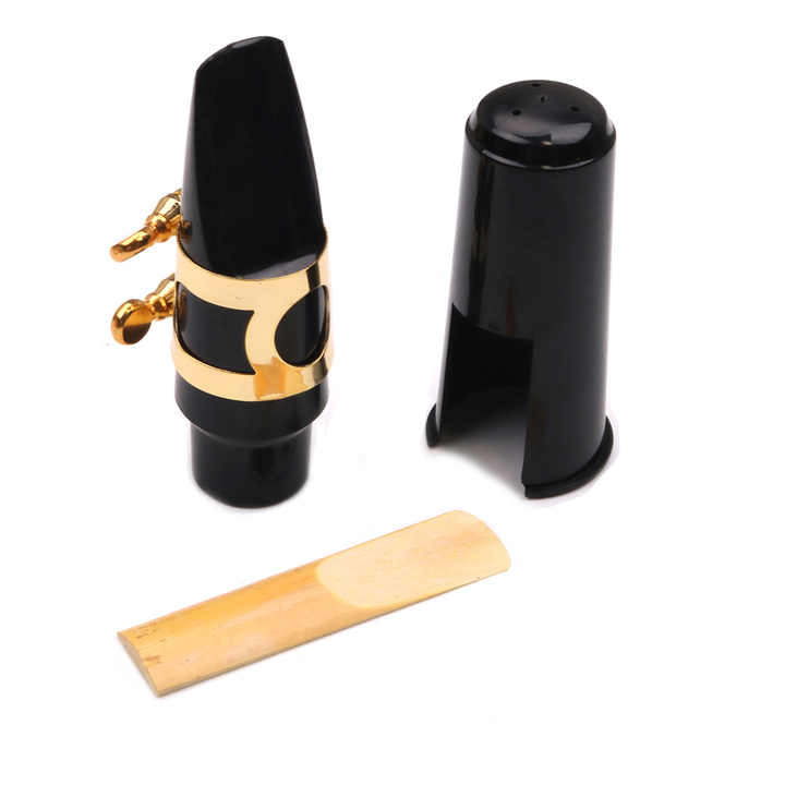 E-B Flat Alto Alto Saxophone Gluewood Mouthpiece Blowing Mouth Card Cap Set Tooth Pad Playing Mouthpiece