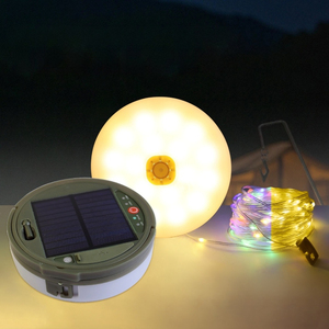 Outdoor Solar <strong>LED</strong> Lighting Strings Remote Control Atmosphere Fixtures for Camping Tent Emergency with Measure <strong>Tape</strong> - Product Image 4