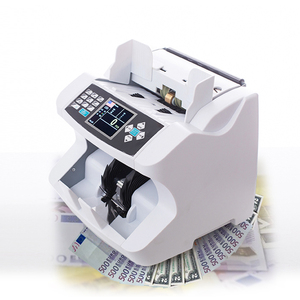 Contador de dinero de diseño vertical, valor de conteo de facturas, detección UV/IR/MG/DD, agregar con modo de lote, máquina contadora de efectivo - Product Image 1