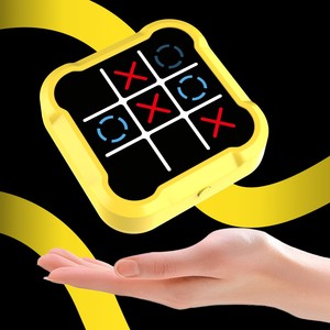 2025ポータブル電子Tic-Tac-Tac-Toeボードゲーム4-in-1家族向け戦略ABS素材若者向け中級スキルレベル