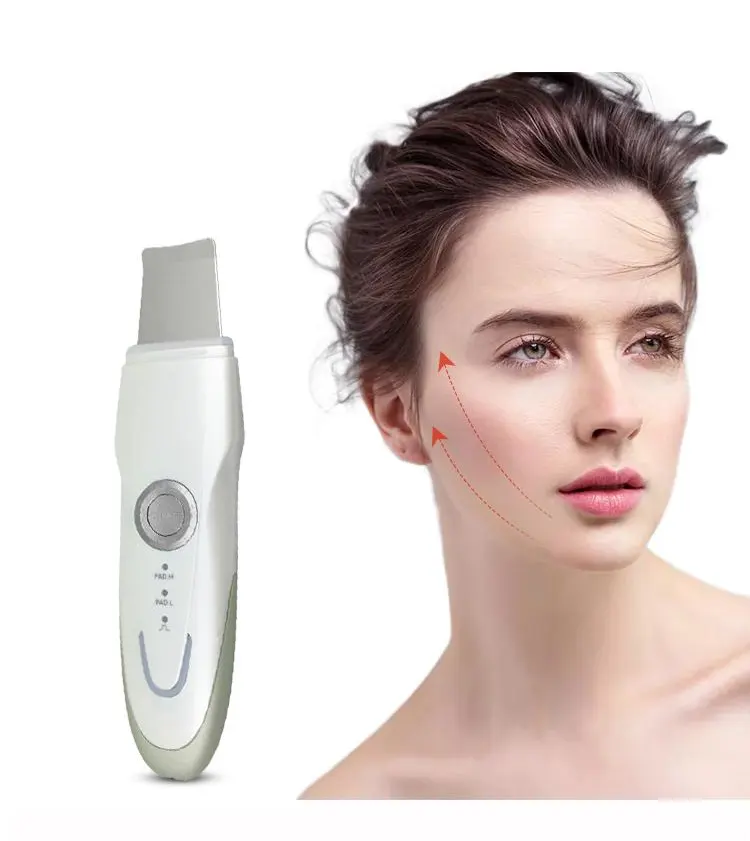 판매 Ems 울트라 소닉 초음파 이온 얼굴 피부 주걱 스크러버 피부 스크러버 전기 제품