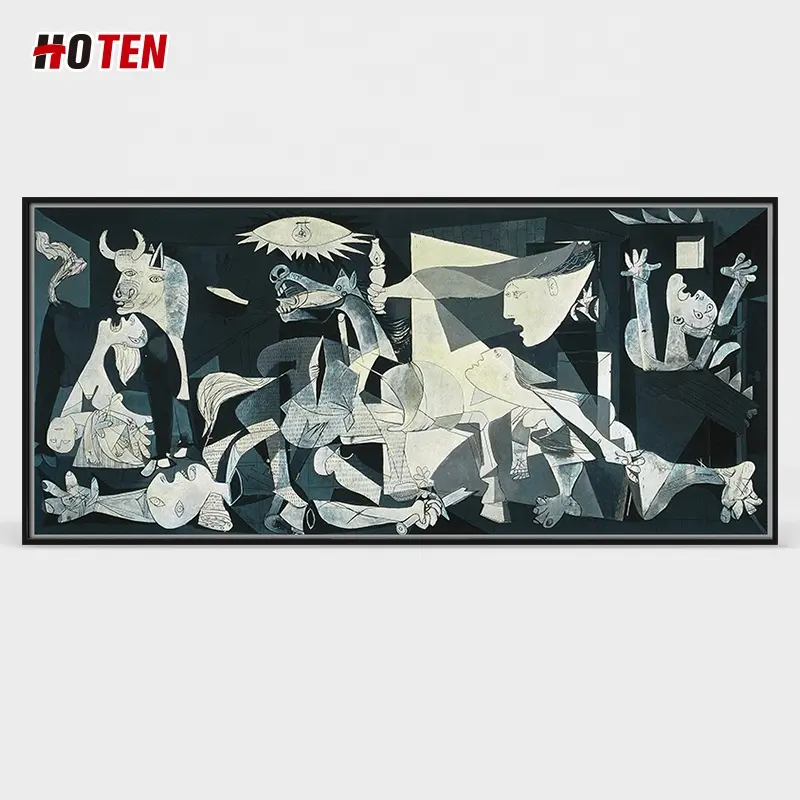 Picasso Guernica famoso aceite moderna de la pintura de la habitación decoración pintura hecha a mano personalizado