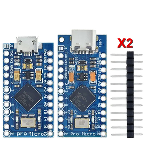 TZT Pro Micro ATmega32U4 5V 16MHz Chip originale sostituire ATmega328 per Arduino Pro Mini con 2 fila Pin intestazione per Leonardo UNO R3 - Product Image 1