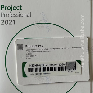 Project Pro 2021 Online-Aktivierung der Einzelhandel lizenz Global Project Professional 2021 Schlüssel code Hot Selling