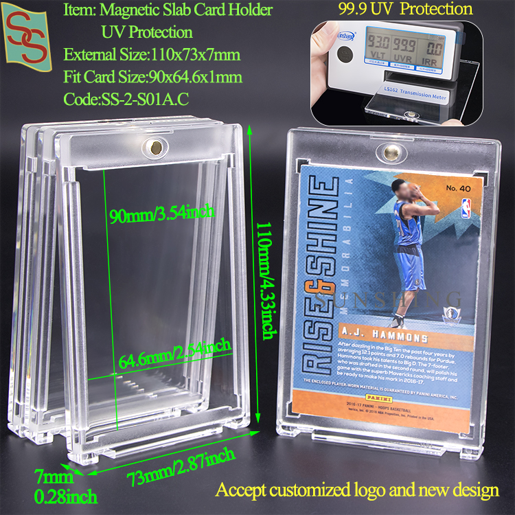 S01A 35PT Magnetic Slab Card Holder UV Protection