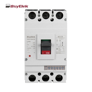 Customized LOGO Small MOQ 3P 4P <strong>400A</strong> 1500VDC Electronic Type MCCB Mould Case Circuit Breaker for Solar System - Product Image 3