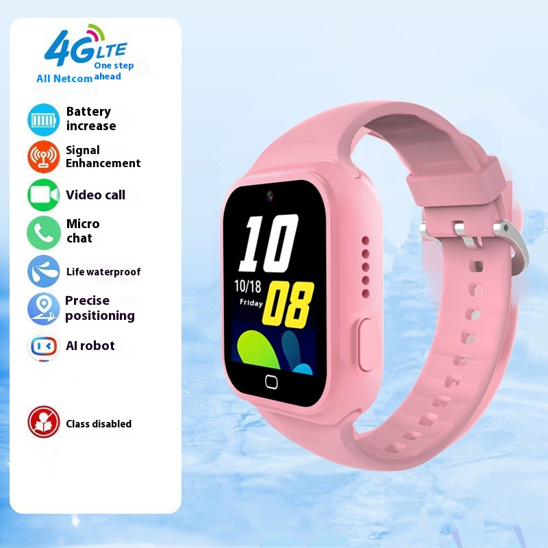 นาฬิกาสมาร์ทโฟน Y17 Full Netcom 5G สีชมพู