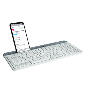 Wholesale Cordless <strong>Keyboard</strong> <strong>Bluetooth</strong>/2.4G Dual Mode Wireless <strong>Keyboard</strong> <strong>with</strong> Slot Compatible for Tablet Phone <strong>with</strong> Multi Systems - Product Image 6