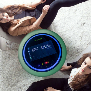 Sang Trọng Phong Cách Bắc Âu 14 Inch Màn Hình Cảm Ứng Thông Minh Tương Tác Nghiên Cứu Bàn Cà Phê 130L Công Suất Lớn Tủ Lạnh Bàn Tròn - Product Image 4