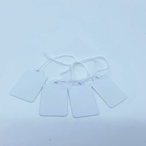 Cheap Custom Design Printing Name Logo Paper Garment Hangtag Labels Clothing Hanging <strong>Tags</strong> <strong>with</strong> <strong>String</strong> - Product Image 4
