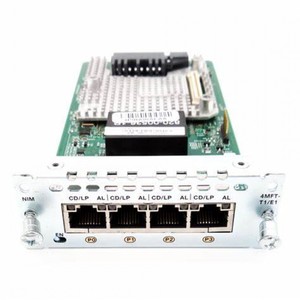 NIM-4MFT-T1/<span class=keywords><strong>E1</strong></span> 4ポートマルチフレックストランクボイス/クリアチャンネルデータT1/<span class=keywords><strong>E1</strong></span>モジュールネットワークアダプター