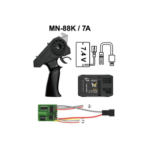 Lehoo oyuncaklar MN modeli RC araba yedek parçaları MN82 MN82S MN82P aksesuarları Servo pil alıcısı şarj kablosu - Product Image 6