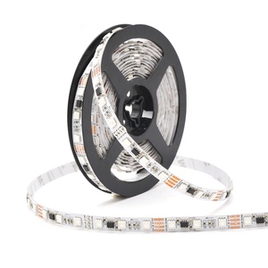 Sihirli LED şerit, 5050RGB, 60LEDS, dahili IC DMX512, piksel nokta 10, IP20, 24V, 14.4w/M, 12mmPCB, 590LM/M, sabit voltaj - Product Image 3