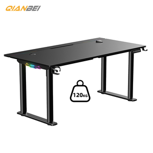 Soporte de escritorio de computadora de altura ajustable con función LED Marco de motores básicos Escritorio de juegos Cama Estudio Escritorio de mesa fabricado en China - Product Image 5