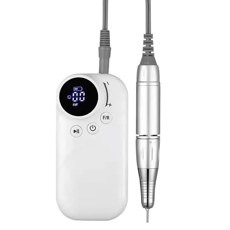 Ponceuse à ongles électrique sans fil Rechargeable, 35000 tr/min, ponceuse Portable avec jeu de forets