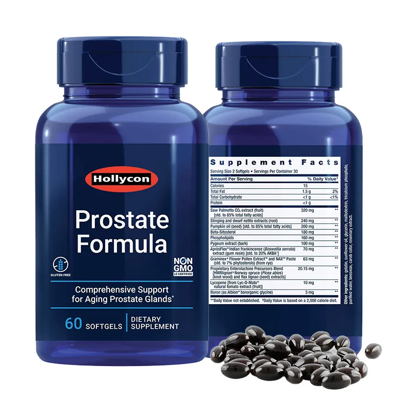 Formula privata personalizzabile formula super prostatica-integratore per la salute della prostata maschile sterolo saw palm licopene pumpkin seed goat