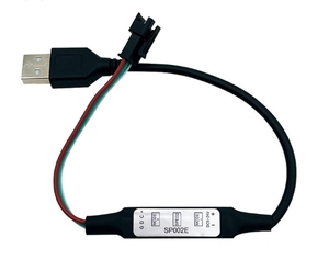 Контроллер SP002E 3-клавишный Красочный мини-контроллер, красочный USB-контроллер, цветная головка постоянного тока 5-24 В - Product Image 3