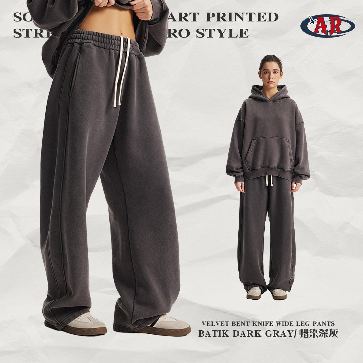 กางเกง K06-ค้างคาวสีเทาเข้ม