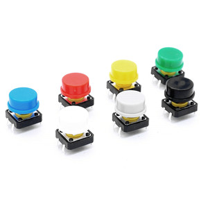 <strong>12x12</strong> Tactile <strong>Switch</strong> Cap square 4 Pin Dip Push Button Tact <strong>Switch</strong> for Pcb - Product Image 1