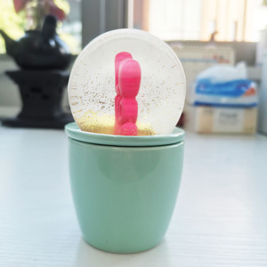 热卖定制设计爱心树脂雪戈比陶瓷咖啡杯情人节马克杯礼品