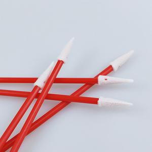 Detay temizleme için sert saplı <span class=keywords><strong>3</strong></span> inç hassas pamuklu çubuk-ok ucu sünger tasarımı