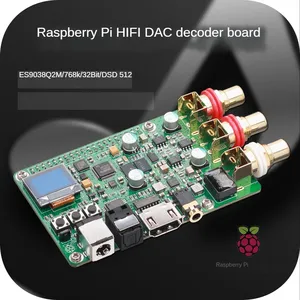 Raspberry Pi ES9038Q2m DAC scheda decoder audio HIFI fibra coassiale I2S analogico 3B + 4B 768K 32Bit DSD512 - Product Image 4