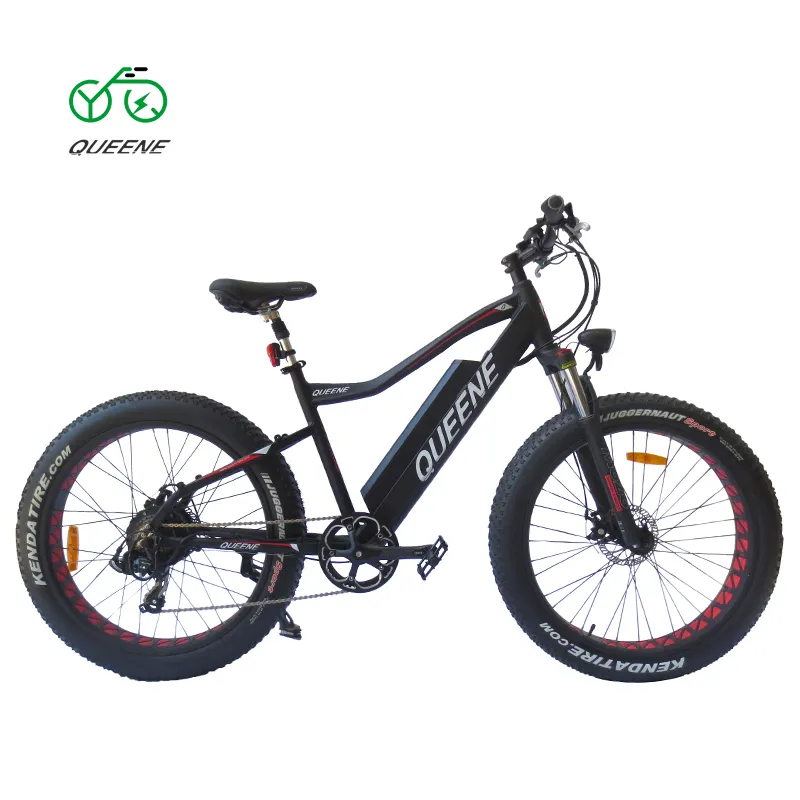 QUEENE/adultes chopper beach cruiser vélo électrique/vélo électrique de montagne verte/gros vélo électrique
