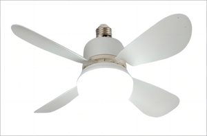 Ventilador de techo LED de 16,5 pulgadas con 4 aspas y luz E27 Interruptor de control remoto de ahorro de energía para una instalación conveniente - Product Image 3