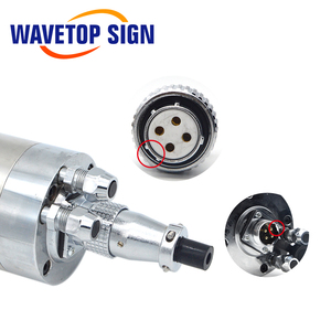 WaveTopSign su soğutmalı mil Motor GDZ-80 1.5KW 2.2KW ER11 ER20 ER20 voltaj 220V 380V 5A 8A GDZ-80 CNC Router makine için - Product Image 5