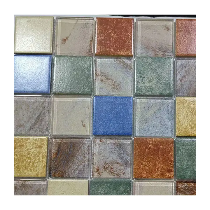 Parede decoração tijolo mosaico cristal vidro mosaico piso mosaico mosaicos para piscina telha