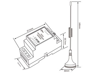 Heyuan Smart 433MHz LoRa-Modul RF Wireless Data Transceiver mit RS485 Smart LoRa-Modul