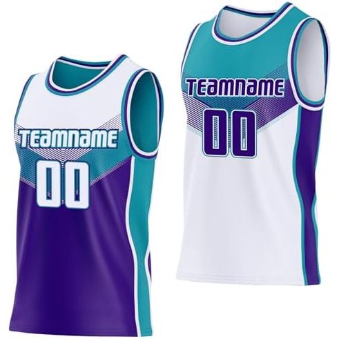 White and Purple and Teal