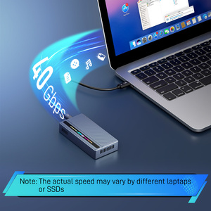 FIDECO m2 nvme usb4.0 ssd kasa RGB dörtlü soğutma sistemi taşınabilir nvme muhafaza - Product Image 3