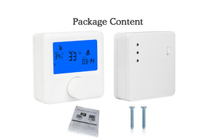 HY06RF Combi Boiler Indoor <strong>Temperature</strong> <strong>Controller</strong> Wireless 433MHz Programmable Thermostat for Floor Heating System - Product Image 3