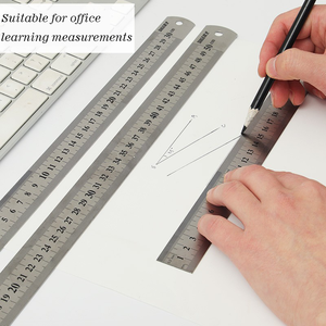 30Cm Thép Không Gỉ Thẳng Cai Trị Sinh Viên Cai Trị Hai Mặt Quy Mô Đo Vẽ Văn Phòng Văn Phòng Phẩm Thẳng Cai Trị - Product Image 5