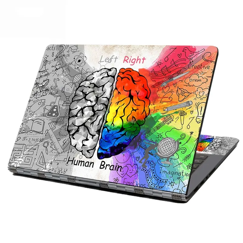 Brain Design Laptop Haut Computer Aufkleber Aufkleber 11 13.3 14 15 15.6 17 Zoll Schutzhülle für HP Samsung Dell Apple Acer 2023