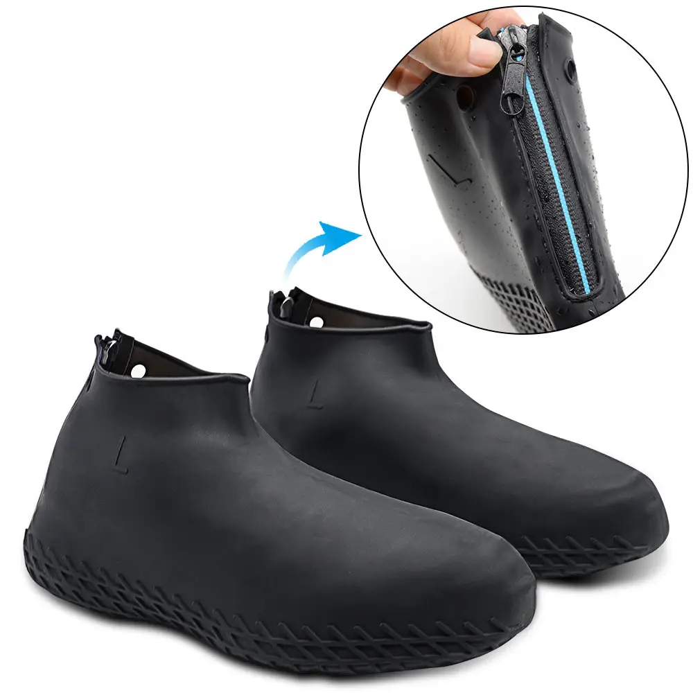واقي للأحذية مضاد للمطر مقاوم للماء قابل لإعادة الاستخدام أغطية للأحذية