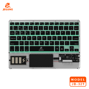 Jeqang Teclado Inalámbrico BT Transparente con Retroiluminación RGB, Pantalla Táctil, Compatible con Tabletas y Portátiles, 1 Unidad, 1 Unidad, 2 Unidades, 1 Unidad - Product Image 2